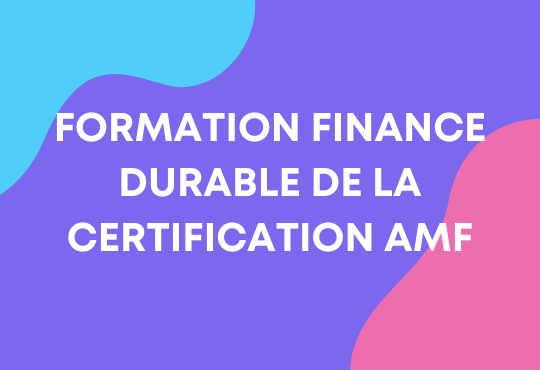 Formation finance durable